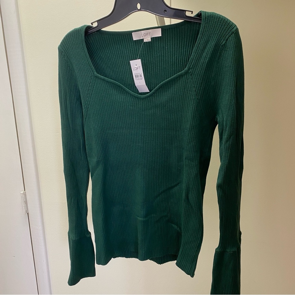Emerald Ribbed Sweater